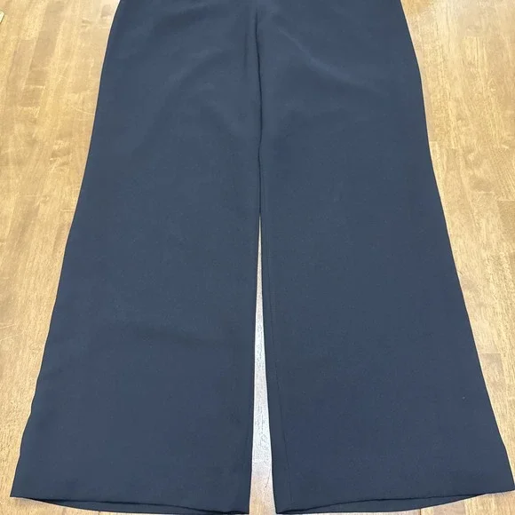 Le Suit satin blazer pant suit set women's 14P petite black 2 piece formal event - Picture 11 of 16